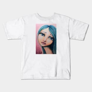 Blue Girl Kids T-Shirt